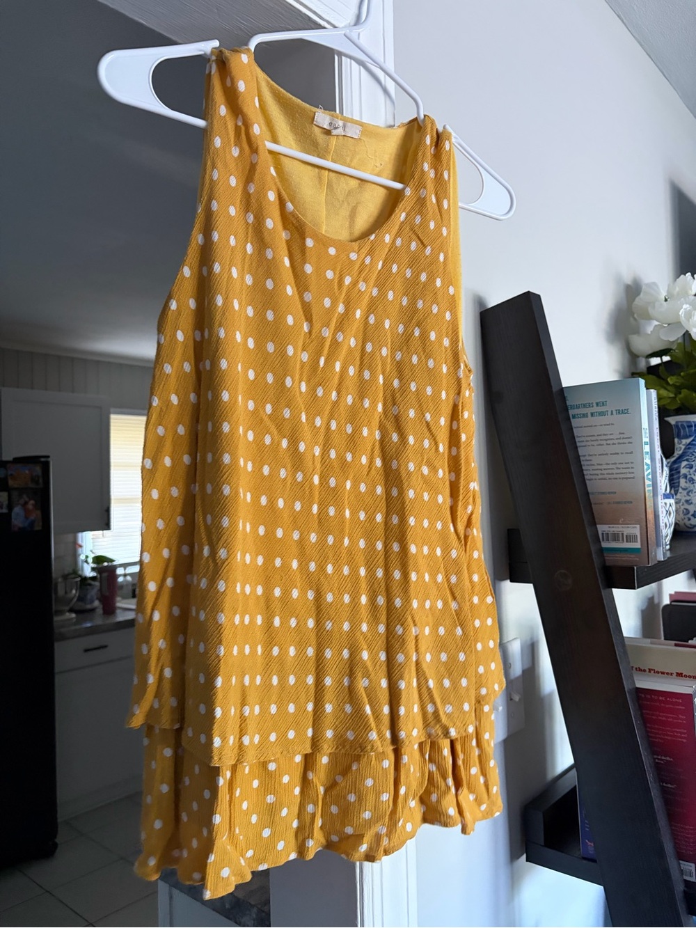 easel Sunflower Yellow Linen Top